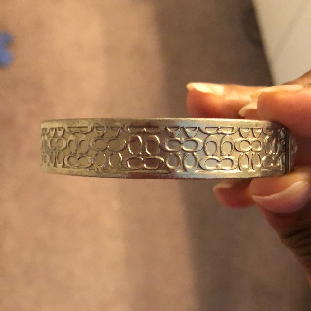 Silver Coach C bracelet